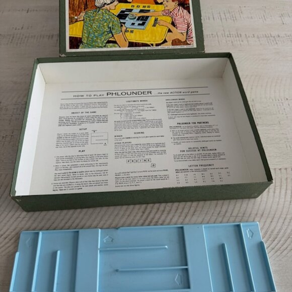 Rare, vintage 1962 3M Bookshelf Series Phlounder a Fast moving word game - Picture 3 of 9